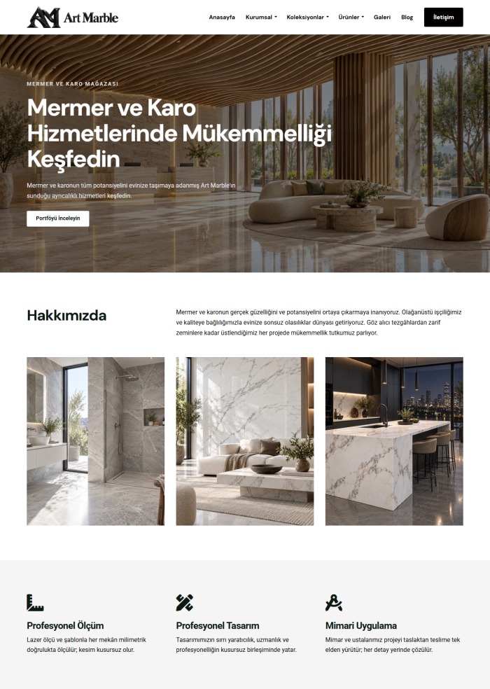 Art Marble – hazır site teması
