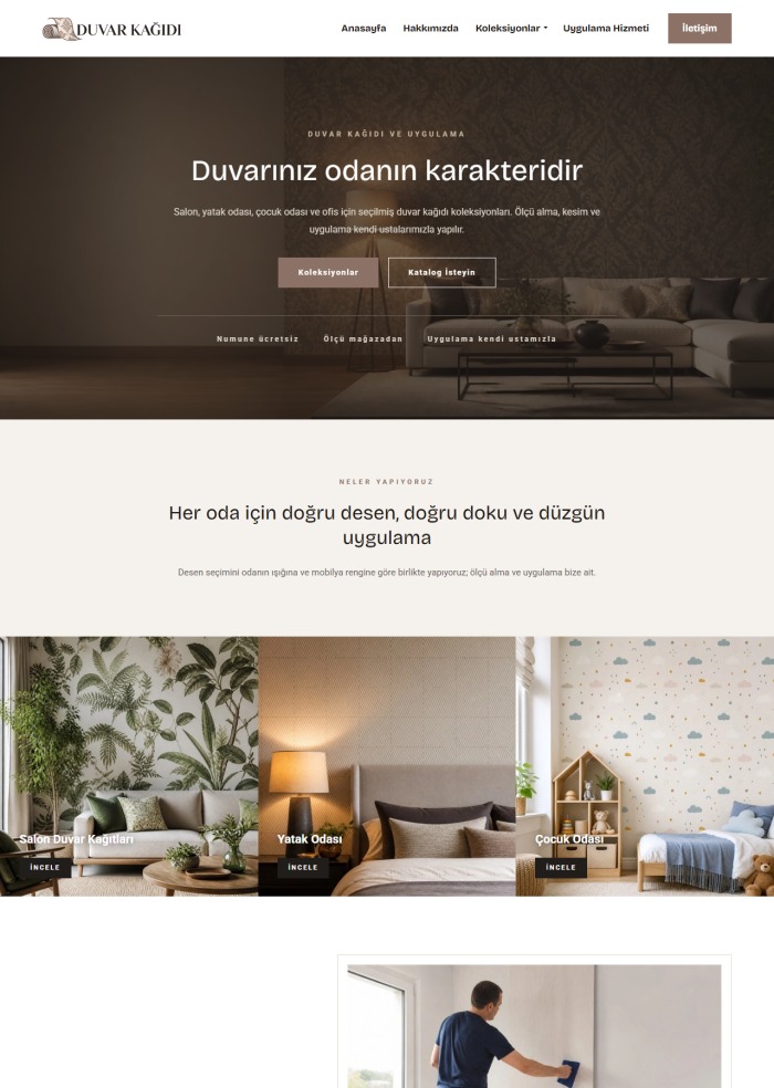 Duvar Kağıdı – Ev ve Mobilya sitesi teması