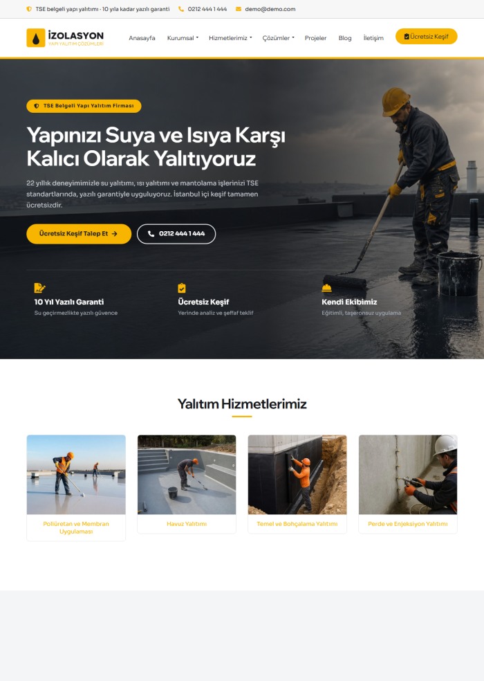 İzolasyon – hazır site teması